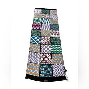 Carlisle Vibrant Patterned Silk Scarf NWT